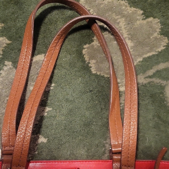 Kate Spade Tan and Red Tote Bag - Picture 7 of 9